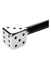 Widdop Silver Harvey Makin Dice Handled Walking Stick - Image 2 of 2