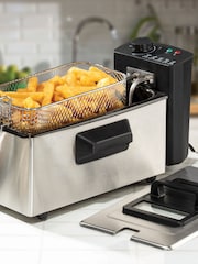 Daewoo Stainless Steel Deep Fat Fryer 3L - Image 2 of 4