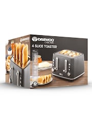 Daewoo Black Cascade 4 Slice Toaster - Image 1 of 6