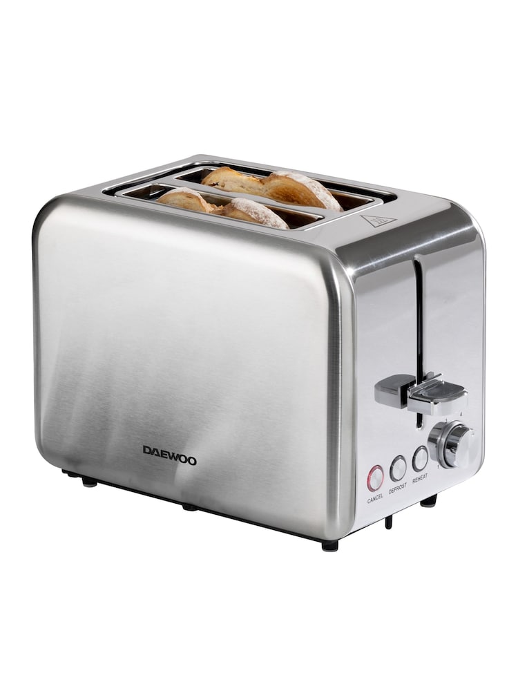 Daewoo Stainless Steel 2 Slice Toaster - Image 4 of 4