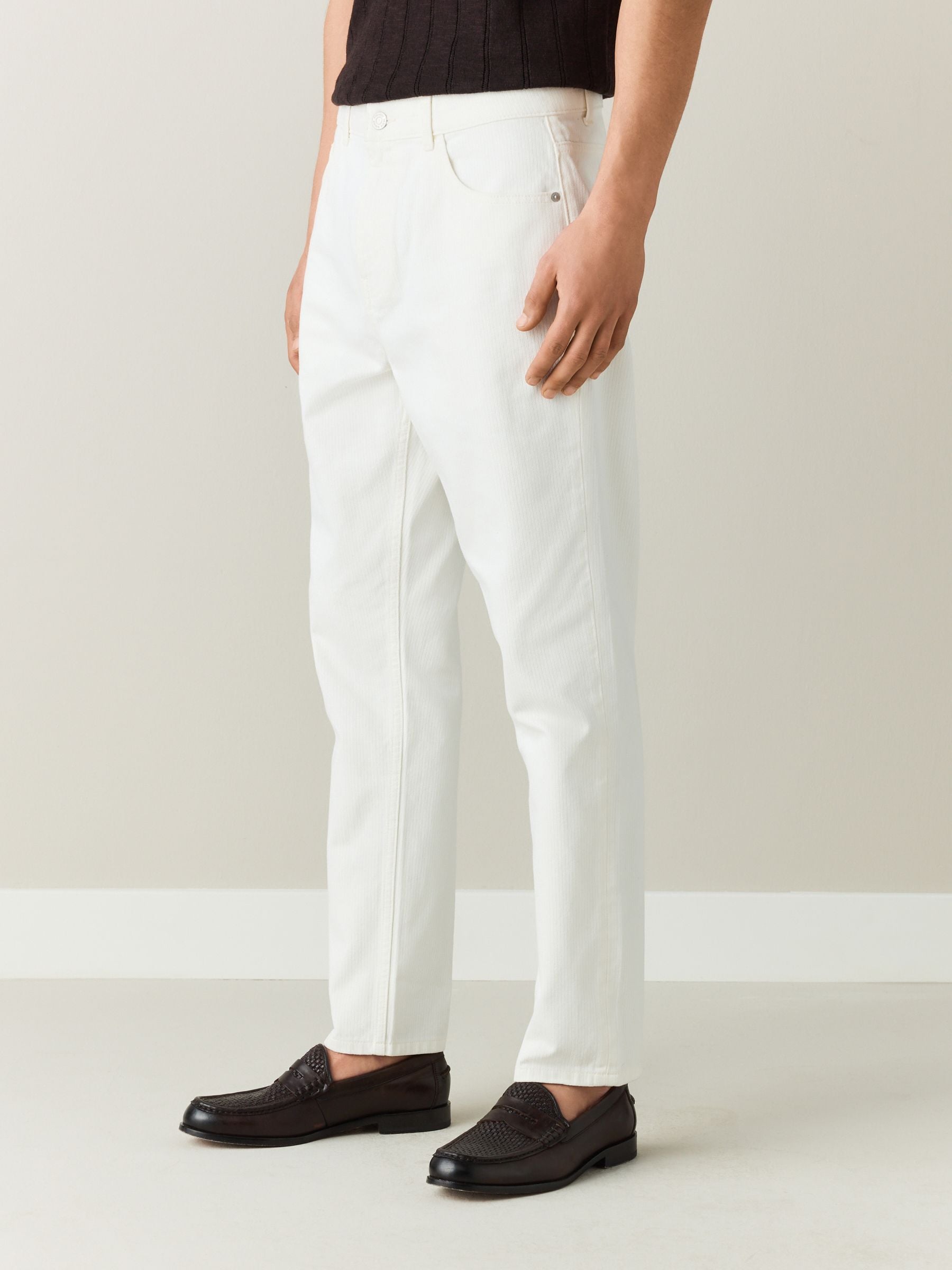 OFF-WHITE - Skinny Jeans Vintage Wash 30 オフホワイト スキニー 