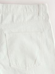 أبيض - تلبيس ضيق - جينز دنيم باهت طراز قديم - Image 11 of 11