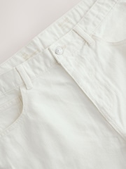 أبيض - تلبيس ضيق - جينز دنيم باهت طراز قديم - Image 9 of 11