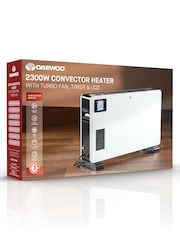 Daewoo White Convector Heater With Turbo & Timer LCD - Image 1 of 5