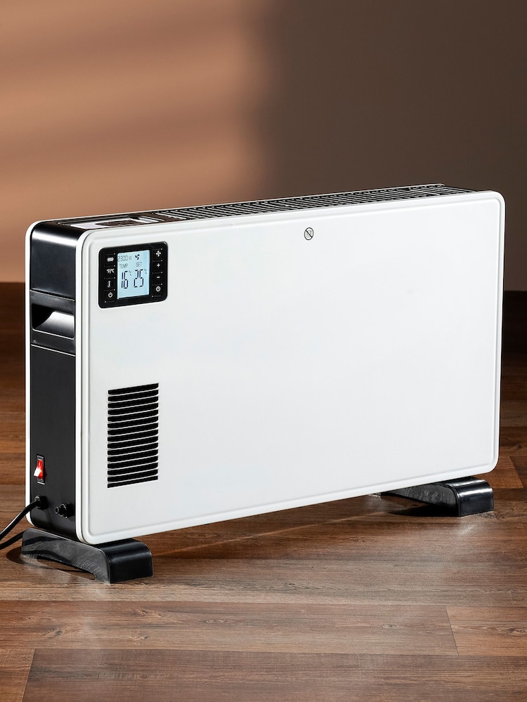 Daewoo White Convector Heater With Turbo & Timer LCD - Image 2 of 5 Daewoo White Convector Heater With Turbo & Timer LCD - Image 2 of 5