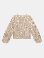 Mint Velvet Natural Sequin Embellished Jumper - Image 8 of 8