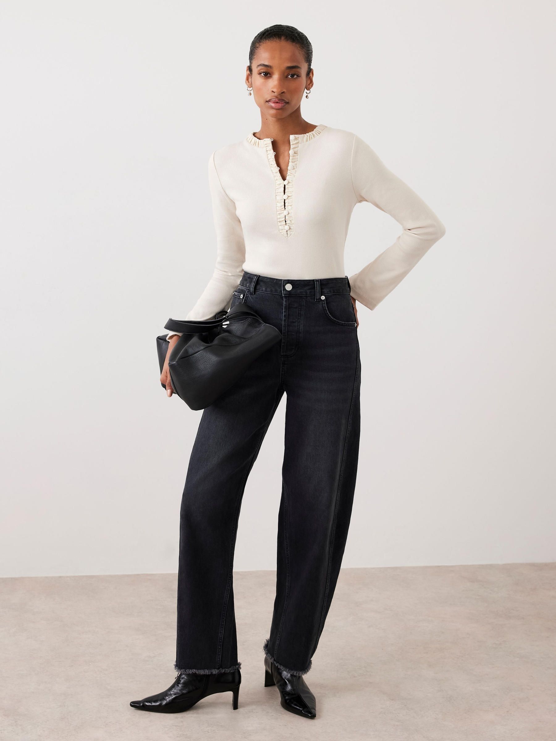 Buy Mint Velvet Natural Long Sleeve Top from the Next UK online shop