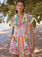 Love & Roses Beach Playsuit - Image 1 of 5