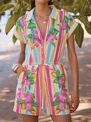 Love & Roses Beach Playsuit - Image 3 of 5
