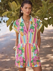 Love & Roses Beach Playsuit - Image 4 of 5