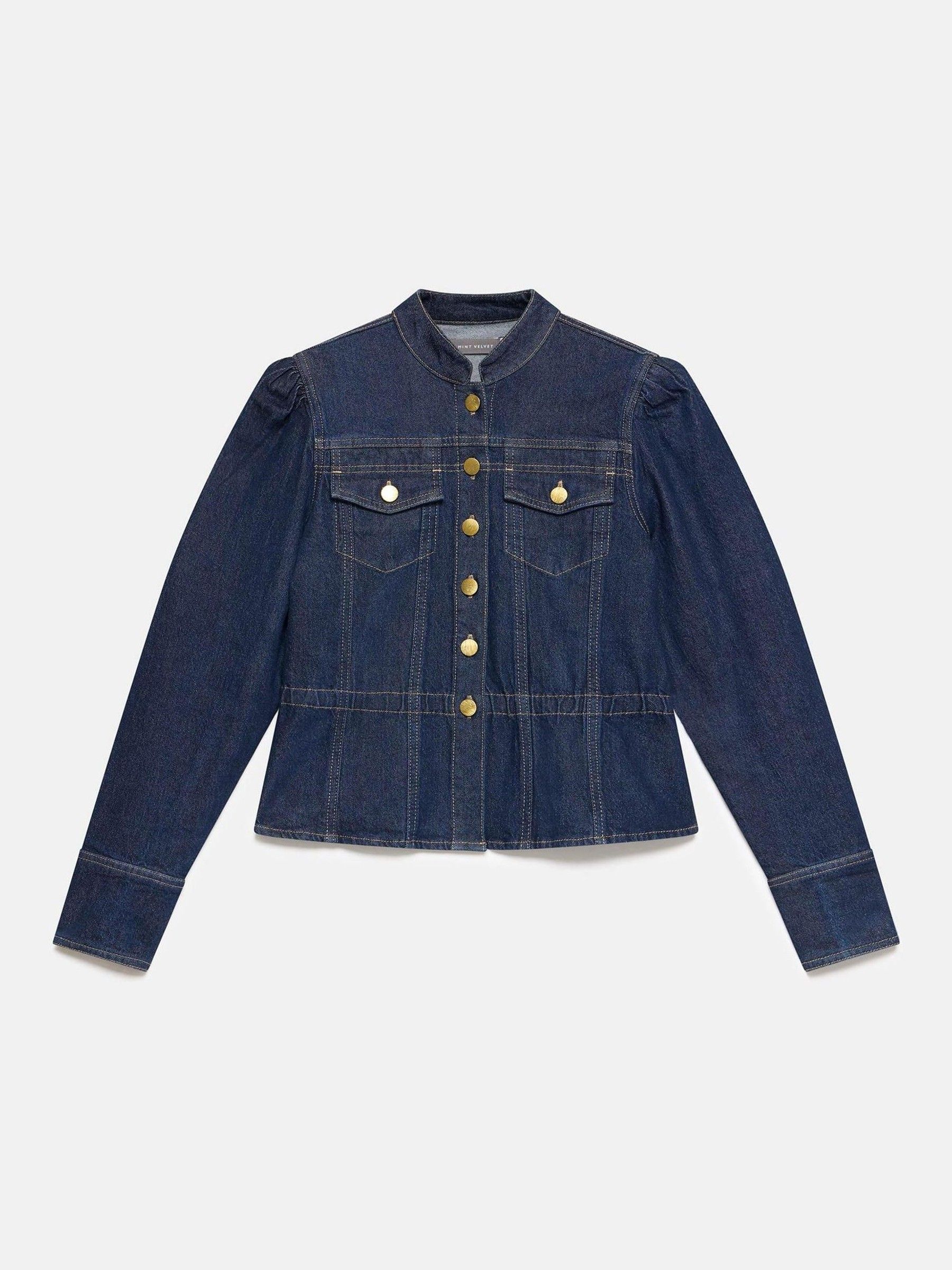 Buy Mint Velvet Blue Puff Sleeve Denim Jacket from the Next UK