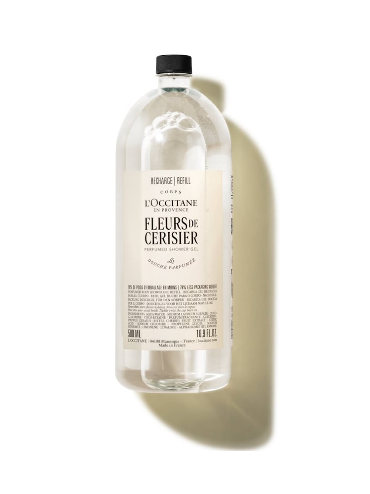 L'Occitane Fleurs de Cerisier (Cherry Blossom) Shower Gel Refill 500ml - Image 1 of 4 L'Occitane Fleurs de Cerisier (Cherry Blossom) Shower Gel Refill 500ml - Image 1 of 4