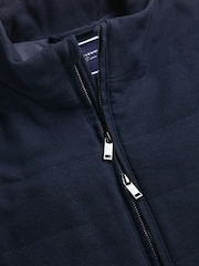 Charles Tyrwhitt Blue Flannel Quilted Gilet - Image 5 of 5