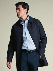 Charles Tyrwhitt Blue Showerproof Raincoat - Image 1 of 5