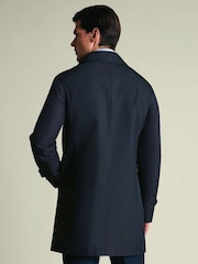 Charles Tyrwhitt Blue Showerproof Raincoat - Image 3 of 5