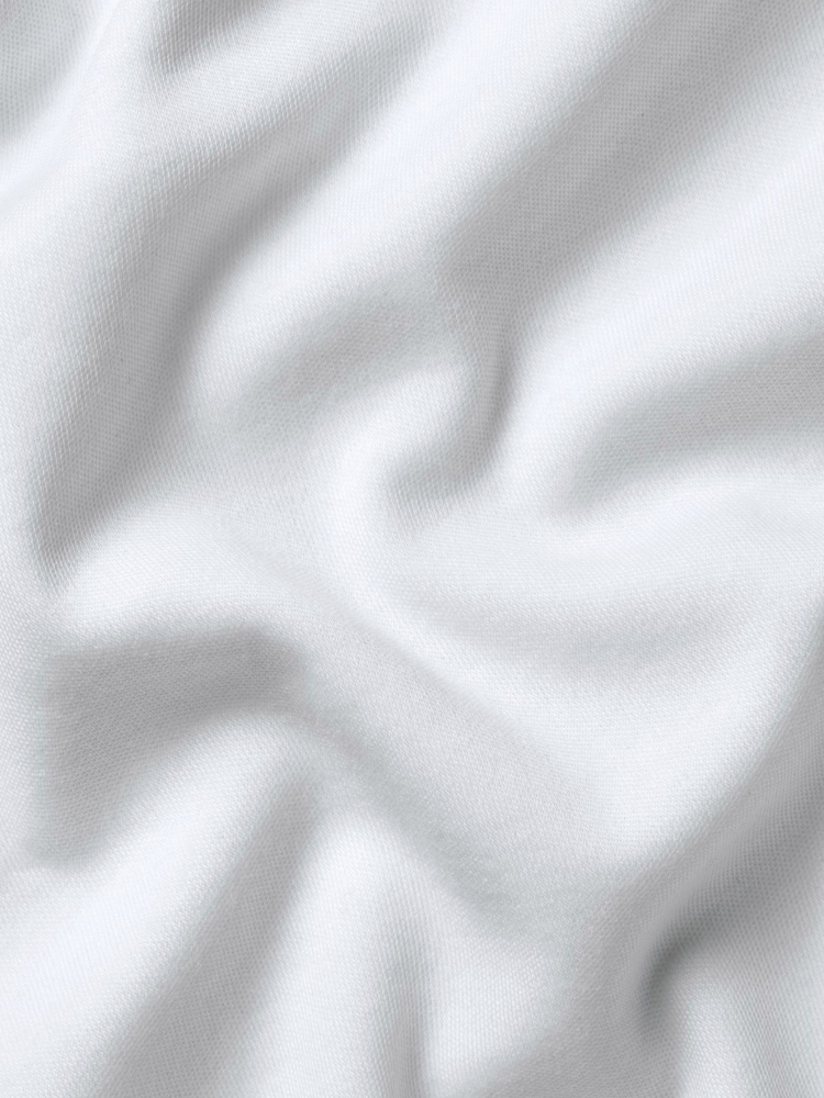 Charles Tyrwhitt White 100% Cotton Plain Long Sleeve Jersey Polo Shirt - Image 5 of 5 Charles Tyrwhitt White 100% Cotton Plain Long Sleeve Jersey Polo Shirt - Image 5 of 5