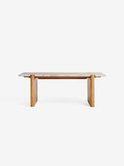 MADE.COM Acacia Wood and Solid Marble Callen Coffee Table - Image 5 of 6