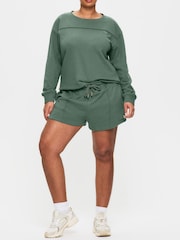 KBX Green White Jessica Shorts - Image 6 of 7