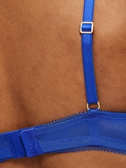 KBX Blue Non Pad Plunge Alice Lace Non Pad Plunge Bra - Image 5 of 6