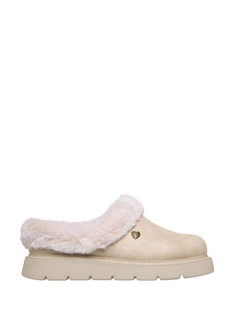 Skechers Cream Keepsakes Lite Cozy Blend Slippers - Image 1 of 4 Skechers Cream Keepsakes Lite Cozy Blend Slippers - Image 1 of 4