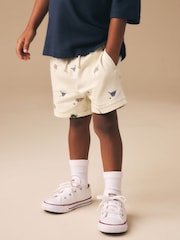 Neutral Dino Print - جرسی شارٹس (3ماہ-7سال) - تصویر 4 از 8