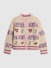 River Island Pink Apres Ski Christmas Cardigan - Image 3 of 4