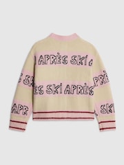 River Island Pink Apres Ski Christmas Cardigan - Image 4 of 4