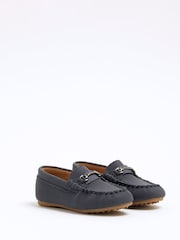 River Island Blue Buckle Chain Loafers - Image 2 of 5