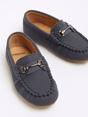River Island Blue Buckle Chain Loafers - Image 5 of 5