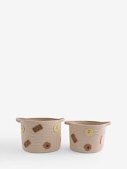 Set of 2 Biscuit Storage Baskets - Imagen 1 de 1