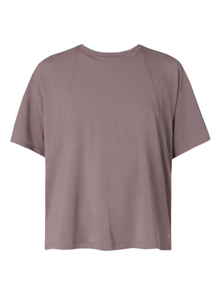 Sweaty Betty Brown Soft Flow Studio T-Shirt - Image 7 of 7 Sweaty Betty Brown Soft Flow Studio T-Shirt - Image 7 of 7