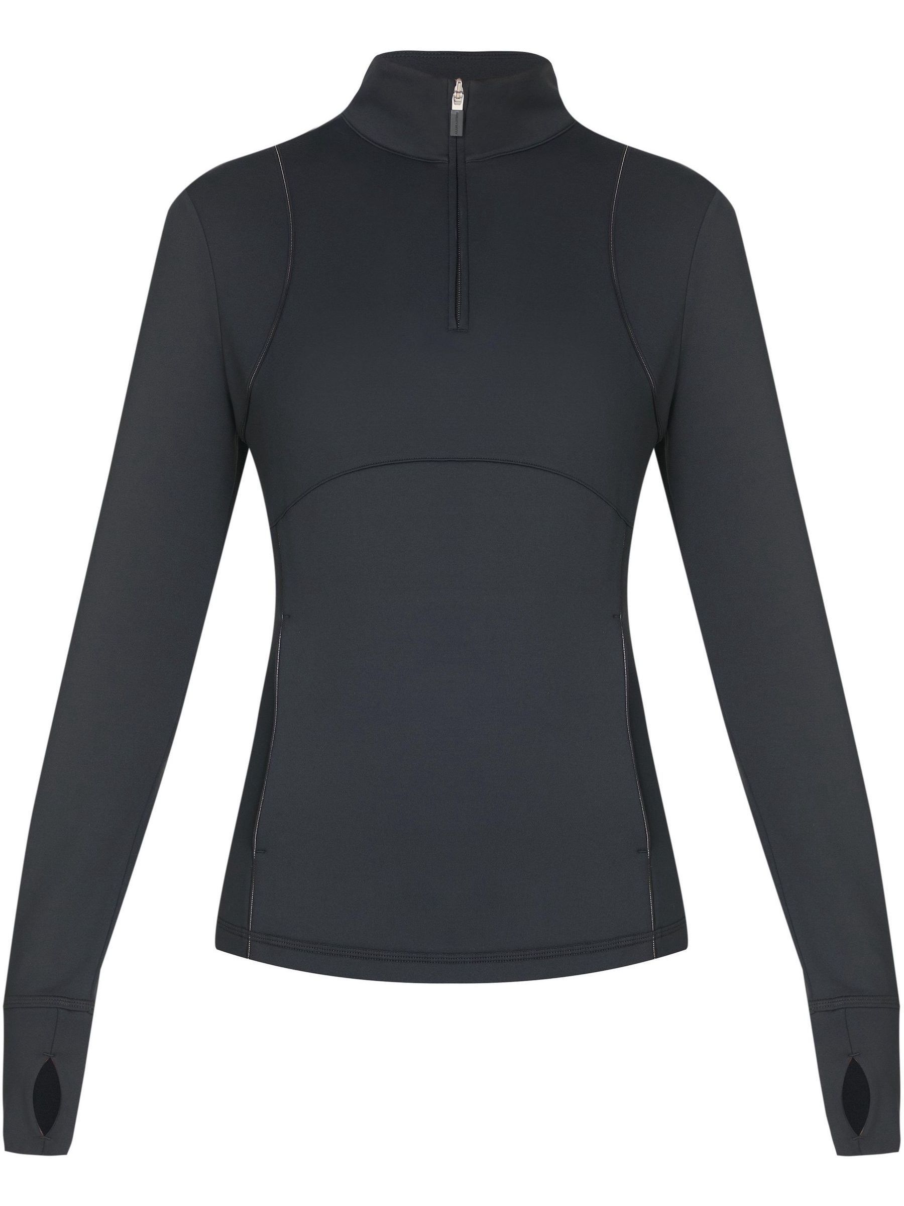 BETTY Buy Sweaty Betty Black Therma Half Zip Midlayer Sweatshirt from