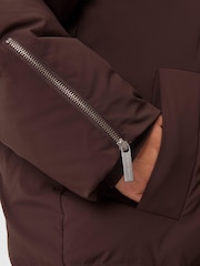 Sweaty Betty Brown Nimbus CloudWeight Longline Puffer Coat - Image 6 of 8