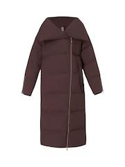 Sweaty Betty Brown Nimbus CloudWeight Longline Puffer Coat - Image 7 of 8