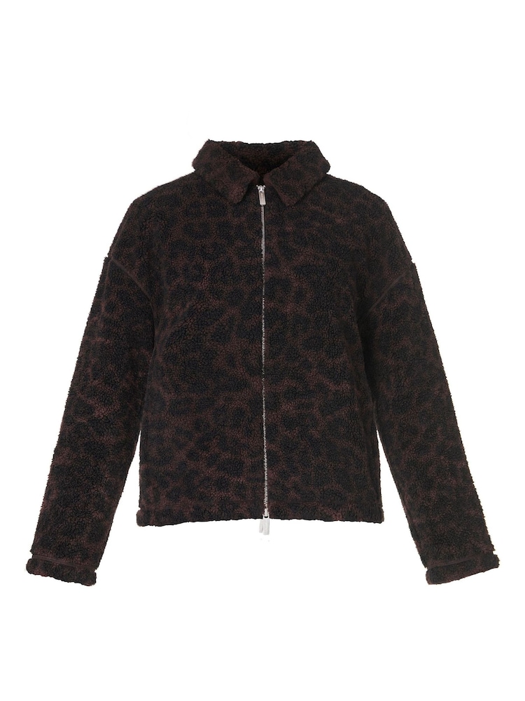 Sweaty Betty Brown Plush Collared Fleece - Image 5 of 5 Sweaty Betty Brown Plush Collared Fleece - Image 5 of 5