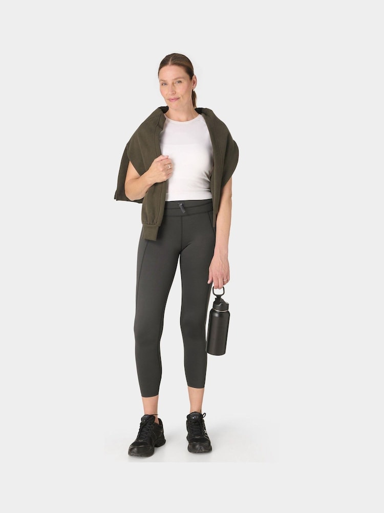 Sweaty Betty Grey Therma Boost 7/8 Running Leggings - Image 1 of 7 Sweaty Betty Grey Therma Boost 7/8 Running Leggings - Image 1 of 7