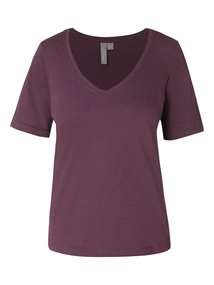 Sweaty Betty Purple Essential V-Neck T-Shirt - Image 7 of 7 Sweaty Betty Purple Essential V-Neck T-Shirt - Image 7 of 7