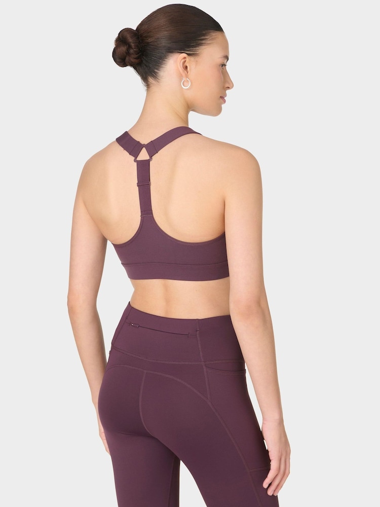 Sweaty Betty Purple Medium Power Support Seam-Free Bra - Image 2 of 6 Sweaty Betty Purple Medium Power Support Seam-Free Bra - Image 2 of 6