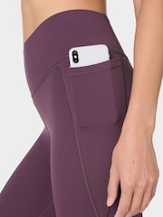 Sweaty Betty Light Purple 7/8 Length Ultimate Studio Leggings - Image 3 of 8