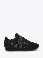 Kurt Geiger London Brown Chelsea Jewel Tag Trainers - Image 1 of 5