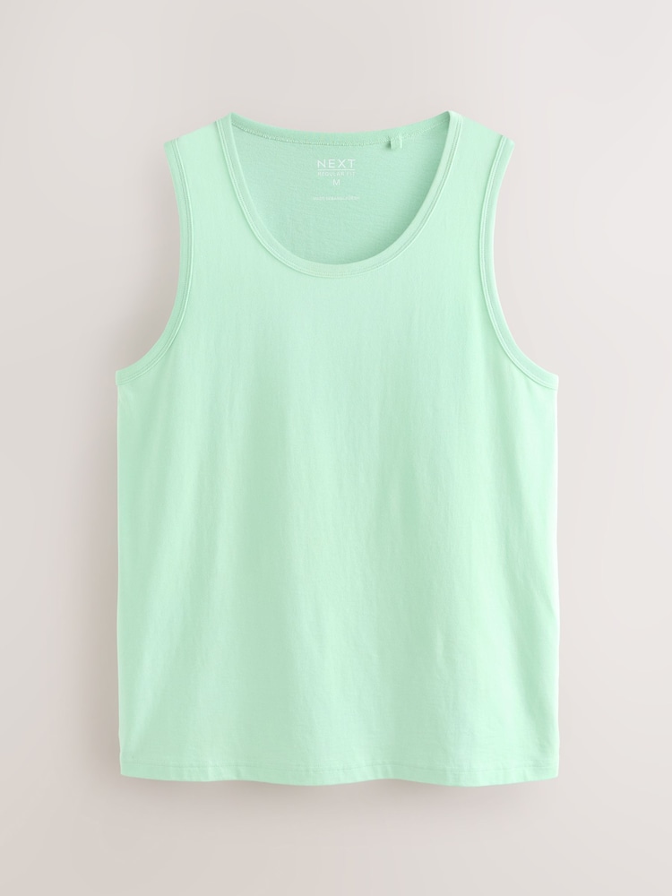 Aqua Green Regular Fit Vest - Image 1 of 3 Aqua Green Regular Fit Vest - Image 1 of 3
