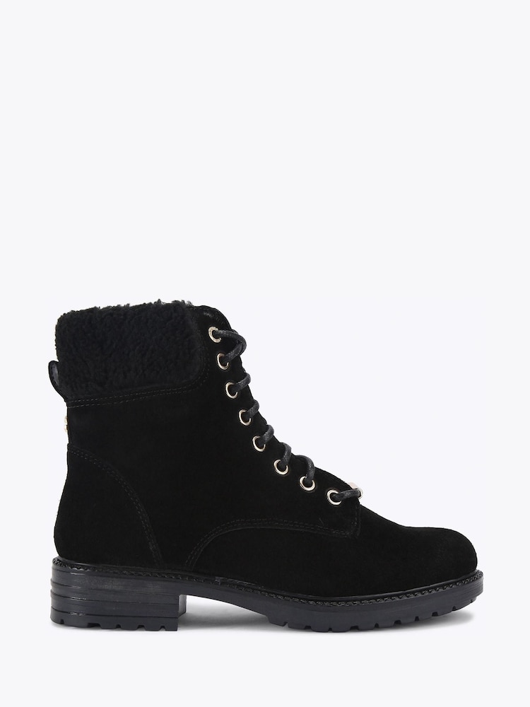 Carvela Comfort Black Russ Lace Up Boots - Image 1 of 4 Carvela Comfort Black Russ Lace Up Boots - Image 1 of 4