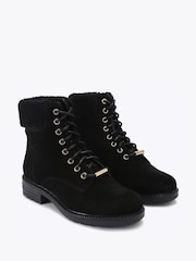 Carvela Comfort Black Russ Lace Up Boots - Image 4 of 4
