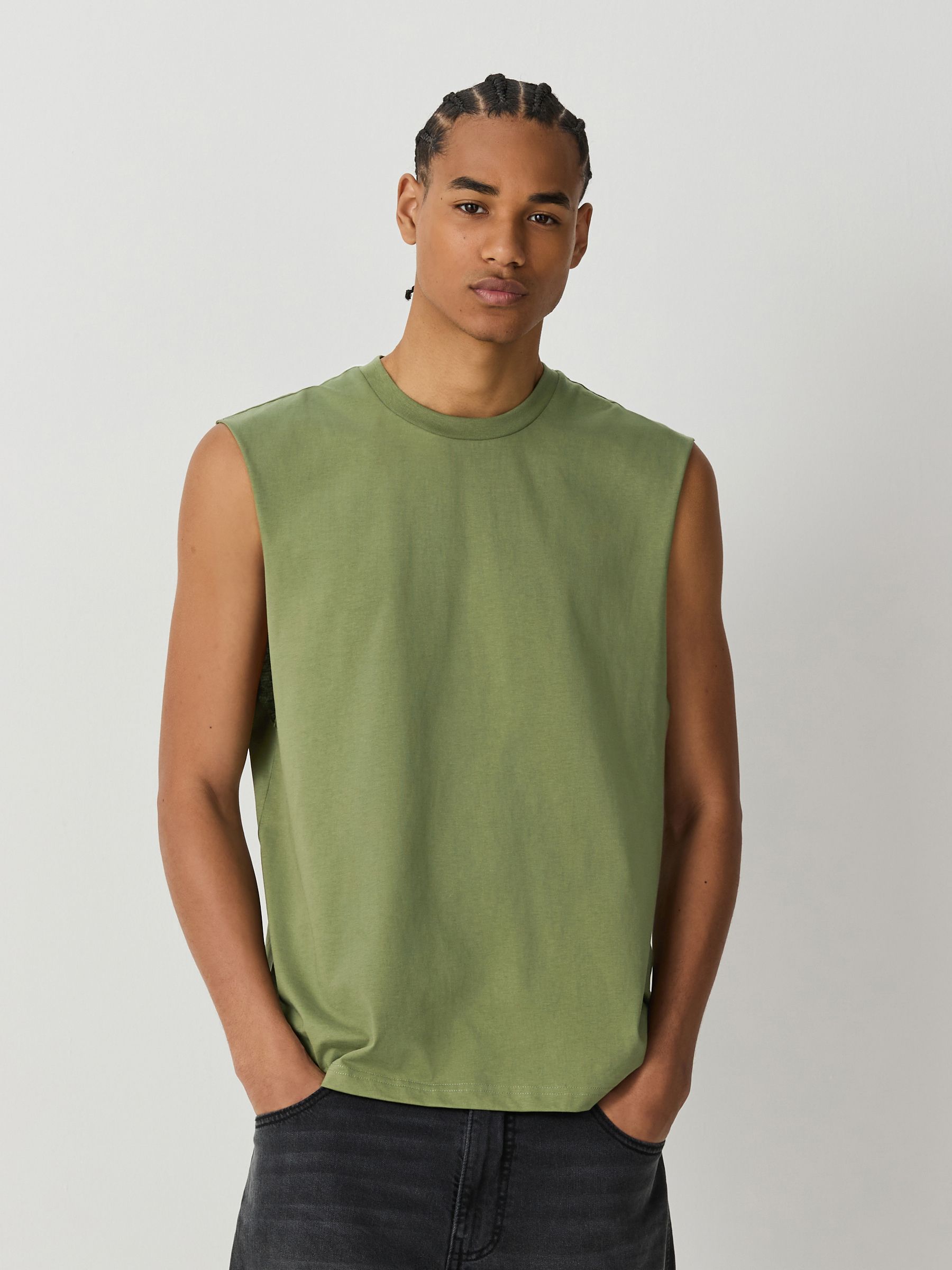 Buy Green - Tank Top - Vest from Next Japan