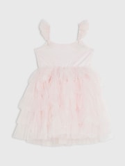 River Island Pink Flower Sequin Tulle Dress - Image 2 of 4