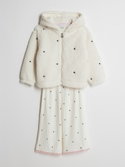 River Island Heart Cosy Crop Top, Hoodie & Trousers Set - Imagen 3 de 4