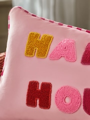Multi 50 x 30cm Embellished Happy Hour Cushion - Image 2 of 4