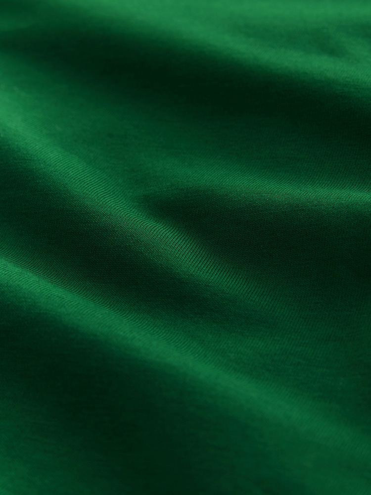 Bright Green Regular Fit Essential Crew Neck Cotton T-Shirt - Image 7 of 7