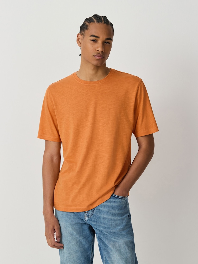 Pink Lightweight Slub Modal T-Shirt - Image 1 of 7