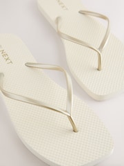 Qızıl - Kvadrat Ayaqlı Flip flop - 8şəkildən 7 şəkil